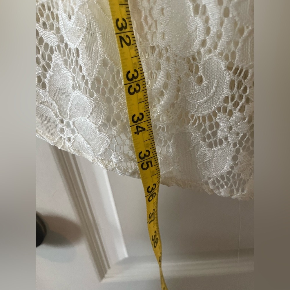 Umgee Designer Elegant Cream Lace Women's Mini Dress Size Small - Picture 2 of 16